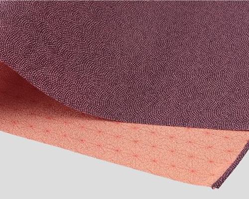 二巾ポリエステル一越織両面柄　サメ小紋/麻の葉　10枚セット