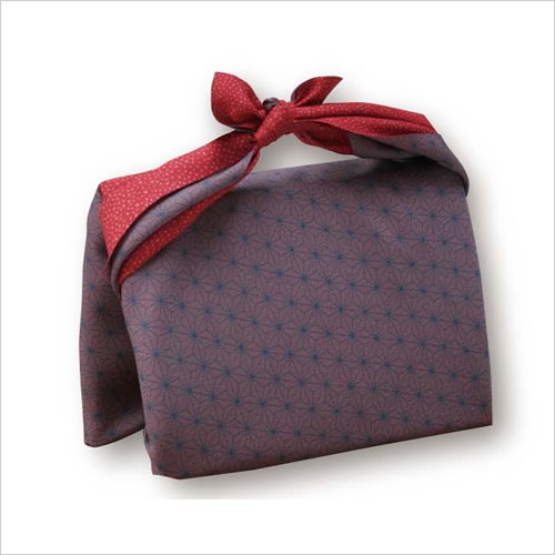 二巾ポリエステル一越織両面柄　あられ小紋/麻の葉　10枚セット