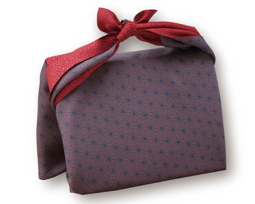 尺三巾ポリエステル一越織両面柄　あられ小紋/麻の葉　10枚セット