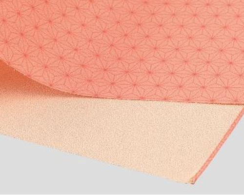 二巾ポリエステル一越織両面染　麻の葉/無地　10枚セット