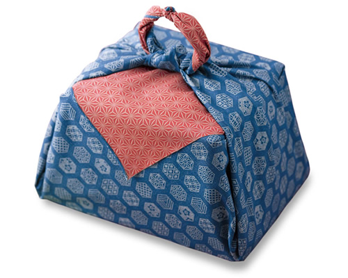 尺三巾綿シャンタン両面染　亀甲印伝調/麻の葉　10枚セット